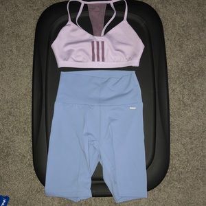 Adidas bra and echt scrunch butt bike shorts